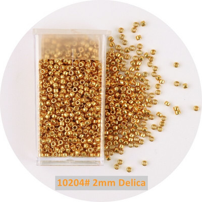 1 μπουκάλι Golden Spacer Glass Seed Beads Multi Size Delica Beads Bugles Tube For DIY Γυναικεία Ενδύματα Κολιέ Αξεσουάρ ραπτικής