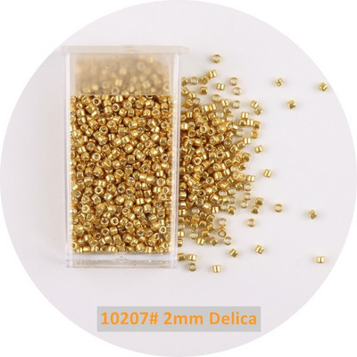 1 μπουκάλι Golden Spacer Glass Seed Beads Multi Size Delica Beads Bugles Tube For DIY Γυναικεία Ενδύματα Κολιέ Αξεσουάρ ραπτικής