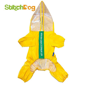 Fadou καυσόξυλα σκύλος αδιάβροχο ρούχα αδιάβροχα ρούχα εξωτερικού χώρου κατοικίδια τετράποδα ρούχα αδιάβροχο κατοικίδιο Bago αδιάβροχο πόντσο