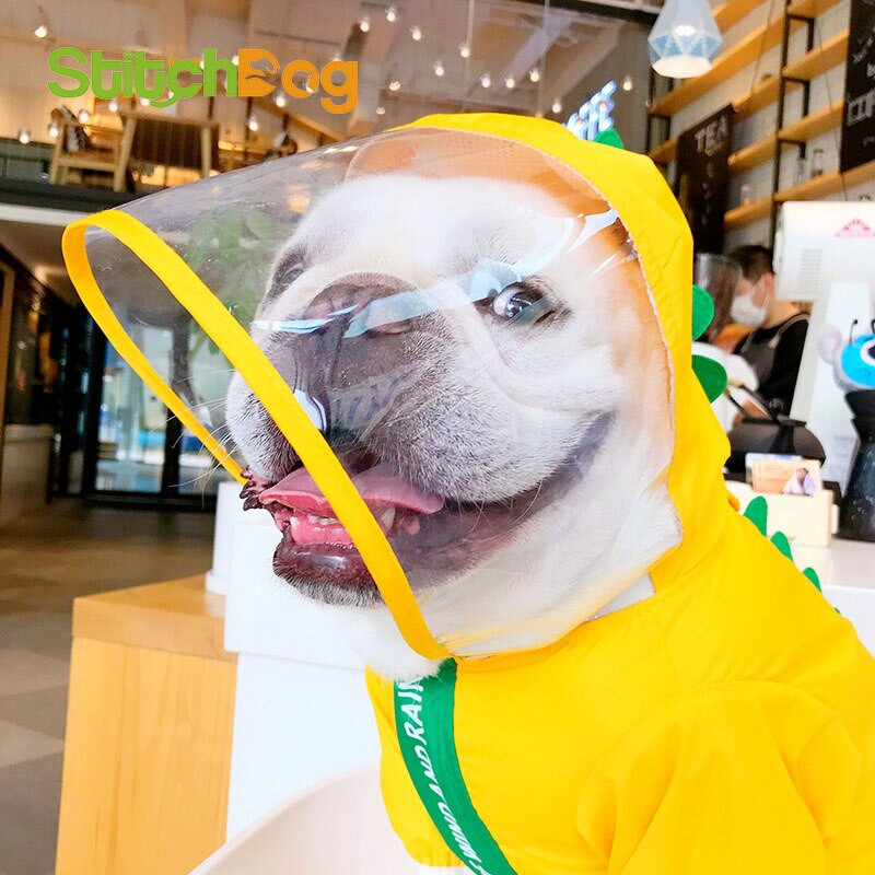 Fadou drevo pre psa pršiplášť oblečenie vonkajšie nepremokavé oblečenie pre domáce zvieratá štvornohé oblečenie nepremokavé oblečenie pre domáce zvieratá Bago pršiplášť pončo