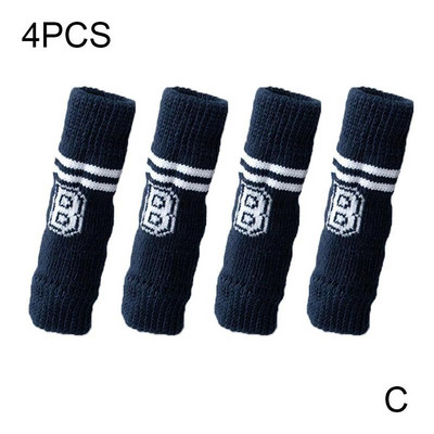 4 бр. Домашни любимци против мръсни чорапи Клинове до коляното Ботуши за кучета Чорапи Чорапи за котешки крака Зимен топъл протектор за крака Кучета Котка Кученца Чорапи Капак