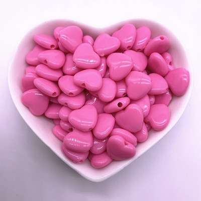 UUS 10mm 12mm 14mm värviline südamekujuline akrüül lahtised vahehelmed ehete valmistamiseks DIY rõivatarvikud