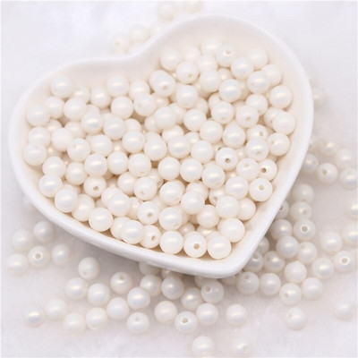 6mm 8mm 10mm Στρογγυλό Macaron ABS Imitation Pearls Beads Frosted Symphony Beads Crafts For DIY βραχιόλια Κολιέ Κατασκευή κοσμημάτων