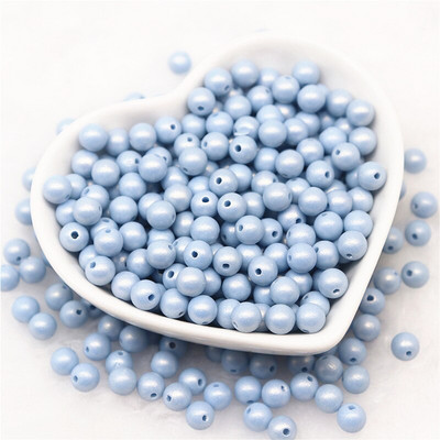 6mm 8mm 10mm Στρογγυλό Macaron ABS Imitation Pearls Beads Frosted Symphony Beads Crafts For DIY βραχιόλια Κολιέ Κατασκευή κοσμημάτων