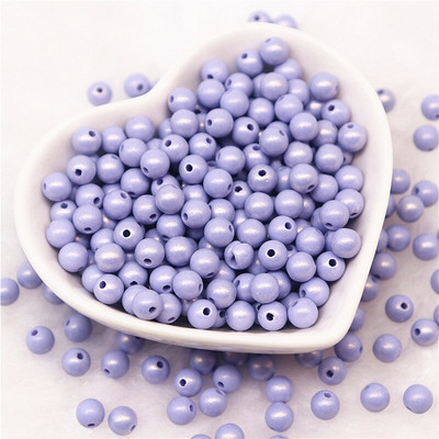 6mm 8mm 10mm Στρογγυλό Macaron ABS Imitation Pearls Beads Frosted Symphony Beads Crafts For DIY βραχιόλια Κολιέ Κατασκευή κοσμημάτων
