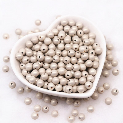 6mm 8mm 10mm Στρογγυλό Macaron ABS Imitation Pearls Beads Frosted Symphony Beads Crafts For DIY βραχιόλια Κολιέ Κατασκευή κοσμημάτων