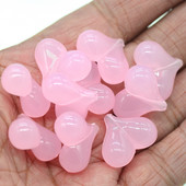 10 ks ružových akrylových želé korálok v tvare srdca, DIY šperky, remeselné potreby, svadobné dekorácie, šperky na oslavu bábätka