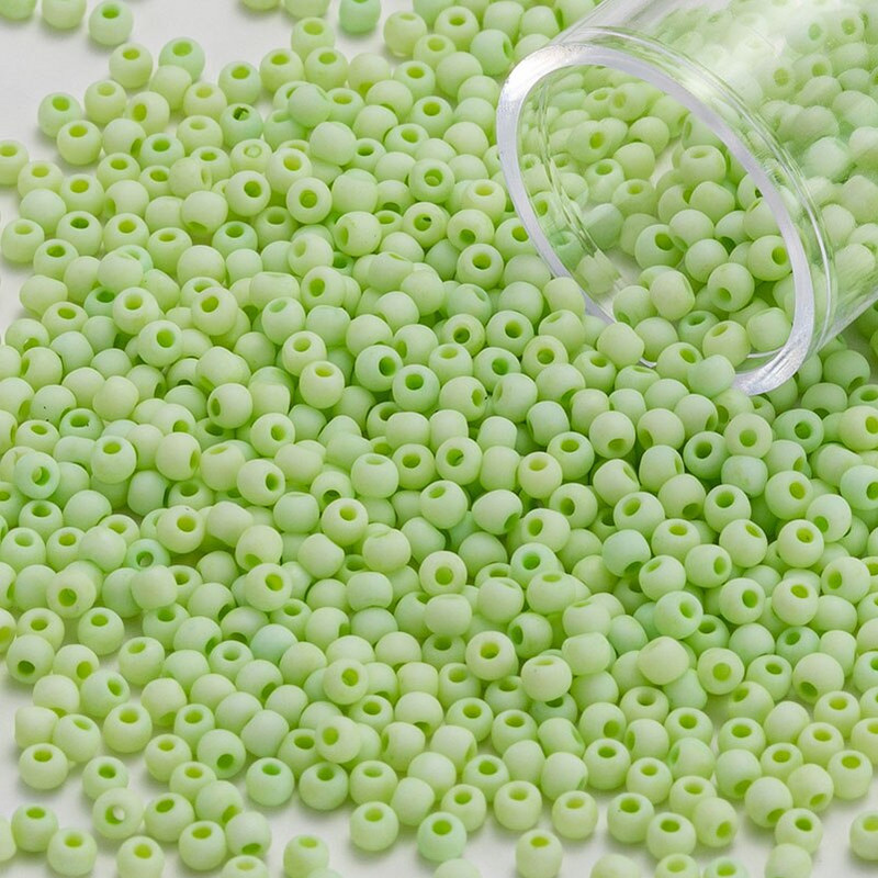10G/σωλήνας 2mm Matte Macaron μονόχρωμα Στρογγυλές γυάλινες χάντρες ομοιόμορφου μεγέθους για κεντήματα τέχνης ραψίματος χαριτωμένα αξεσουάρ