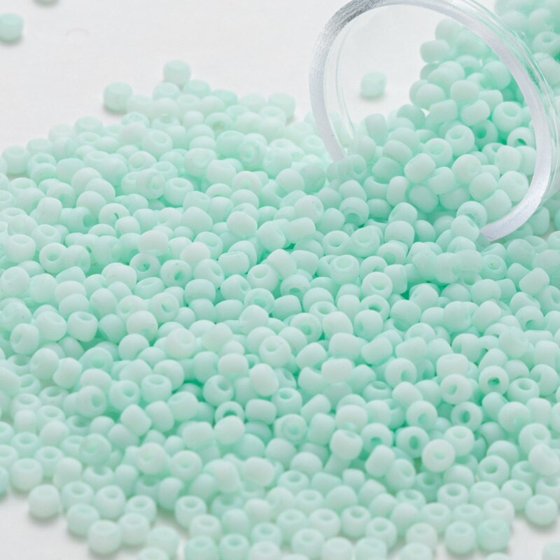 10G/σωλήνας 2mm Matte Macaron μονόχρωμα Στρογγυλές γυάλινες χάντρες ομοιόμορφου μεγέθους για κεντήματα τέχνης ραψίματος χαριτωμένα αξεσουάρ