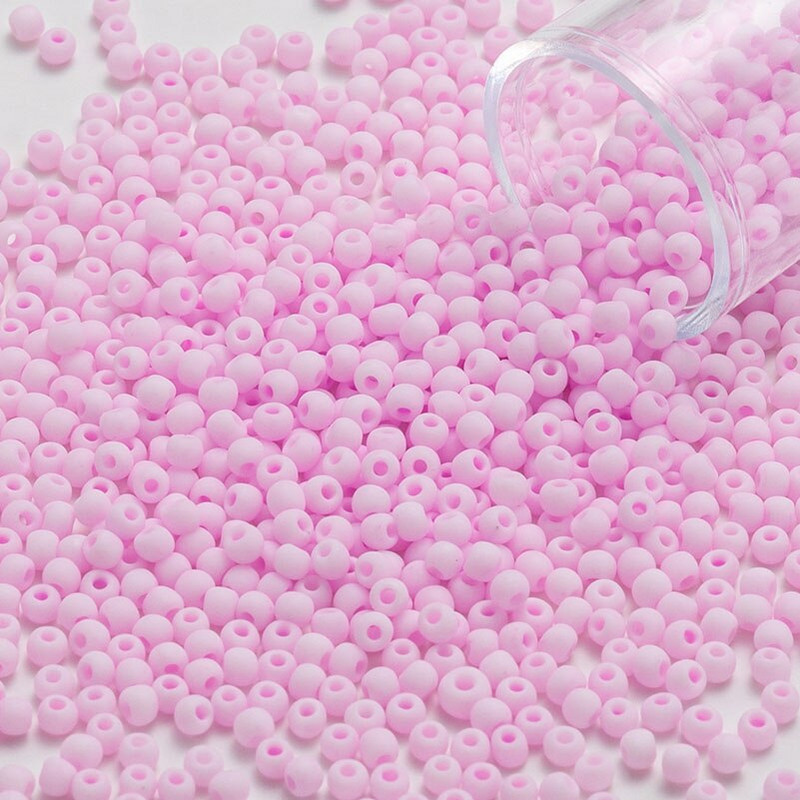 10G/σωλήνας 2mm Matte Macaron μονόχρωμα Στρογγυλές γυάλινες χάντρες ομοιόμορφου μεγέθους για κεντήματα τέχνης ραψίματος χαριτωμένα αξεσουάρ