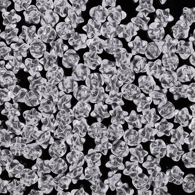 11 mm 50 tk läbipaistvad akrüülist keti lingid Tähekujulised helmed lahtised vahehelmed ehete valmistamiseks DIY käevõru tarvikud V0826