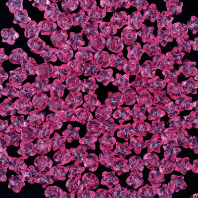 11 mm 50 tk läbipaistvad akrüülist keti lingid Tähekujulised helmed lahtised vahehelmed ehete valmistamiseks DIY käevõru tarvikud V0826