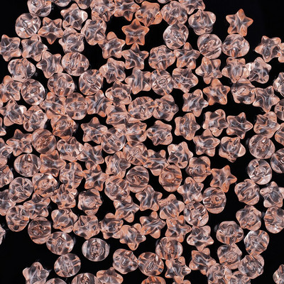 11 mm 50 tk läbipaistvad akrüülist keti lingid Tähekujulised helmed lahtised vahehelmed ehete valmistamiseks DIY käevõru tarvikud V0826