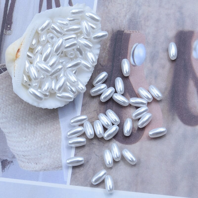 Uus 4x8mm 300 tk/partii riisi kuju mitmevärvilised imitatsioonid pärlid helmed käsitöö kaunistus DIY käevõrud kaelakeed ehete tegemine