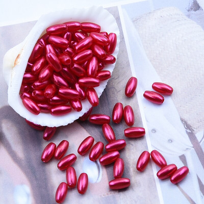 Uus 4x8mm 300 tk/partii riisi kuju mitmevärvilised imitatsioonid pärlid helmed käsitöö kaunistus DIY käevõrud kaelakeed ehete tegemine