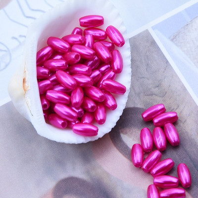 Uus 4x8mm 300 tk/partii riisi kuju mitmevärvilised imitatsioonid pärlid helmed käsitöö kaunistus DIY käevõrud kaelakeed ehete tegemine