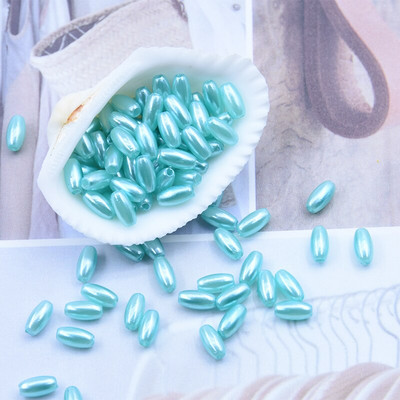 Uus 4x8mm 300 tk/partii riisi kuju mitmevärvilised imitatsioonid pärlid helmed käsitöö kaunistus DIY käevõrud kaelakeed ehete tegemine