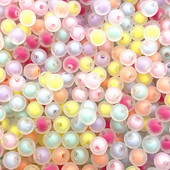 NOU 8/10/12mm mărgele acrilice rotunde perle margele libere pentru realizarea de bijuterii accesorii de îmbrăcăminte DIY