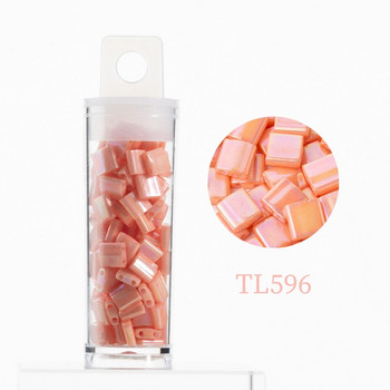 Taidian 5x5x1,9 mm Мъниста Miyuki Tila Твърди непрозрачни стъклени перли за изработена гривна от мъниста All-Match 10g/tube