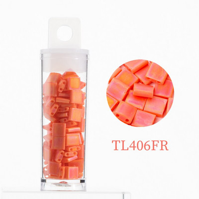 Korálky Taidian Miyuki Tila 5x5x1,9 mm, pevné nepriehľadné sklenené perly na výrobu korálkových náramkov, univerzálne, 10 g/tuba