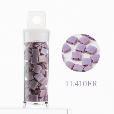 Korálky Taidian Miyuki Tila 5x5x1,9 mm, pevné nepriehľadné sklenené perly na výrobu korálkových náramkov, univerzálne, 10 g/tuba