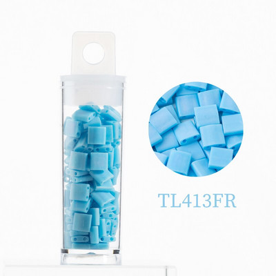 Korálky Taidian Miyuki Tila 5x5x1,9 mm, pevné nepriehľadné sklenené perly na výrobu korálkových náramkov, univerzálne, 10 g/tuba