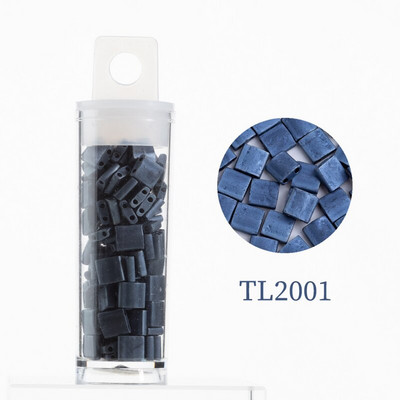 Korálky Taidian Miyuki Tila 5x5x1,9 mm, pevné nepriehľadné sklenené perly na výrobu korálkových náramkov, univerzálne, 10 g/tuba