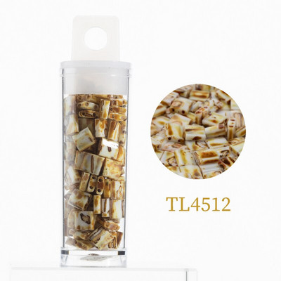 Korálky Taidian Miyuki Tila 5x5x1,9 mm, pevné nepriehľadné sklenené perly na výrobu korálkových náramkov, univerzálne, 10 g/tuba