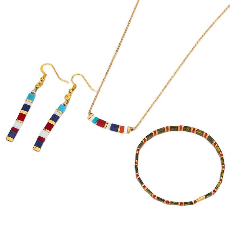 Korálky Taidian Miyuki Tila 5x5x1,9 mm, pevné nepriehľadné sklenené perly na výrobu korálkových náramkov, univerzálne, 10 g/tuba