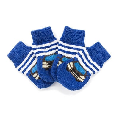 Čivava Hrubý chránič labiek Protišmyková sada topánok Doplnky 4 ks Potlač Psy Malé mačky Pletené Teplé Šteniatka Športové Ponožky