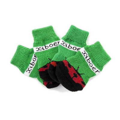 Čivava Hrubý chránič labiek Protišmyková sada topánok Doplnky 4 ks Potlač Psy Malé mačky Pletené Teplé Šteniatka Športové Ponožky