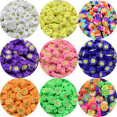 30 buc 10 mm margele de floarea soarelui Smiley margele distanțiere de argilă margele de lut polimeric pentru realizarea de bijuterii DIY handmade charm brățară colier