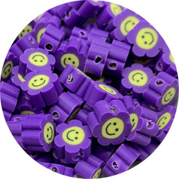 30 τμχ 10mm Ηλίανθος Smiley Χάντρες Πηλός Διάστημα Χάντρες Πολυμερές Πήλινες Χάντρες για Κατασκευή κοσμημάτων DIY Χειροποίητο κολιέ με γούρι