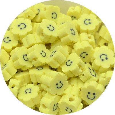30 buc 10 mm margele de floarea soarelui Smiley margele distanțiere de argilă margele de lut polimeric pentru realizarea de bijuterii DIY handmade charm brățară colier