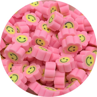 30 buc 10 mm margele de floarea soarelui Smiley margele distanțiere de argilă margele de lut polimeric pentru realizarea de bijuterii DIY handmade charm brățară colier