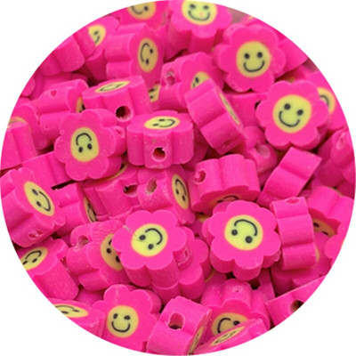 30 buc 10 mm margele de floarea soarelui Smiley margele distanțiere de argilă margele de lut polimeric pentru realizarea de bijuterii DIY handmade charm brățară colier