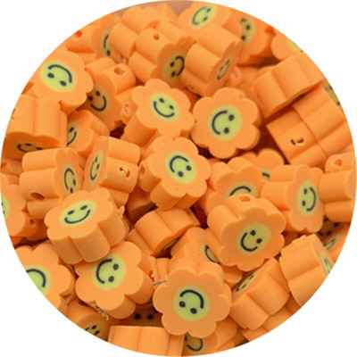 30 buc 10 mm margele de floarea soarelui Smiley margele distanțiere de argilă margele de lut polimeric pentru realizarea de bijuterii DIY handmade charm brățară colier