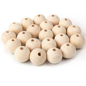 DIY 6–30 mm naturaalsest puidust helmed ümmargused vahetükid puidust pärlitest pliivabad pallid.