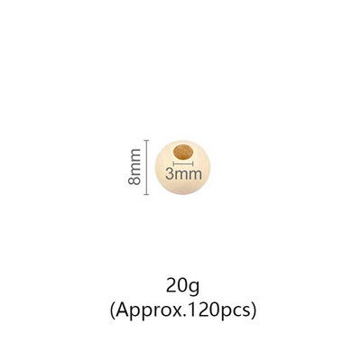 DIY 6–30 mm naturaalsest puidust helmed ümmargused vahetükid puidust pärlitest pliivabad pallid.