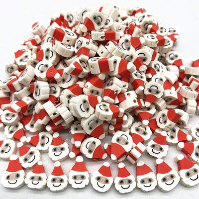 Uued 30 tk/partii 10 mm jõululumememme savist vahehelmed Polümeersavist helmed ehete valmistamiseks DIY käsitsi valmistatud tarvikud