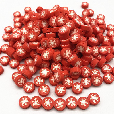 Uued 30 tk/partii 10 mm jõululumememme savist vahehelmed Polümeersavist helmed ehete valmistamiseks DIY käsitsi valmistatud tarvikud