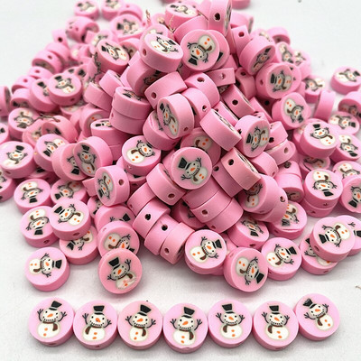 Uued 30 tk/partii 10 mm jõululumememme savist vahehelmed Polümeersavist helmed ehete valmistamiseks DIY käsitsi valmistatud tarvikud