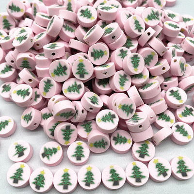 Uued 30 tk/partii 10 mm jõululumememme savist vahehelmed Polümeersavist helmed ehete valmistamiseks DIY käsitsi valmistatud tarvikud