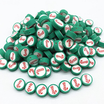 Uued 30 tk/partii 10 mm jõululumememme savist vahehelmed Polümeersavist helmed ehete valmistamiseks DIY käsitsi valmistatud tarvikud