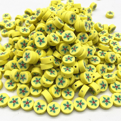 Uued 30 tk/partii 10 mm jõululumememme savist vahehelmed Polümeersavist helmed ehete valmistamiseks DIY käsitsi valmistatud tarvikud