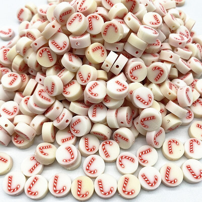 Uued 30 tk/partii 10 mm jõululumememme savist vahehelmed Polümeersavist helmed ehete valmistamiseks DIY käsitsi valmistatud tarvikud