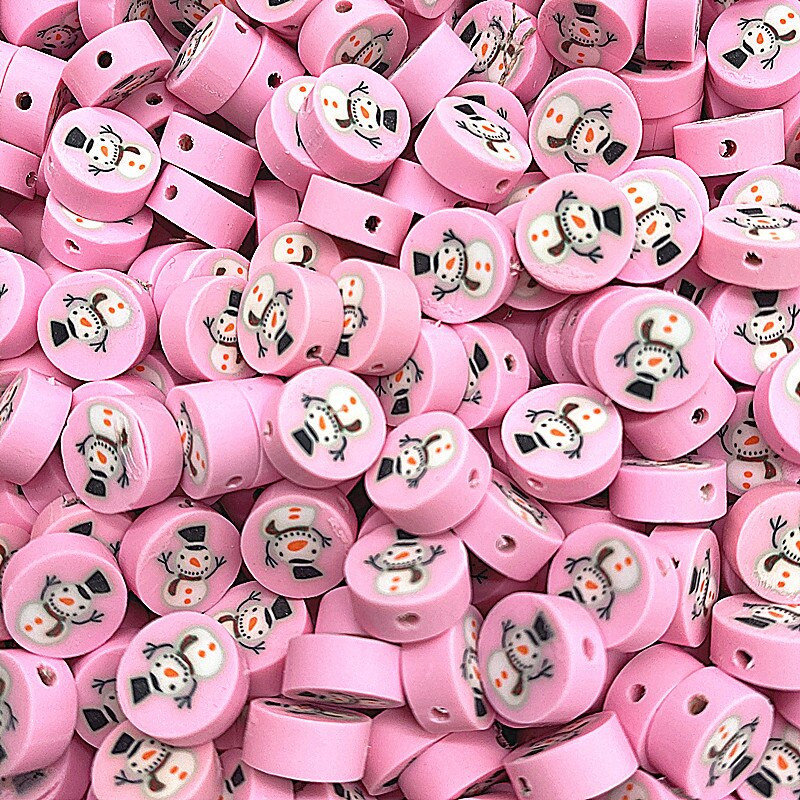 Uued 30 tk/partii 10 mm jõululumememme savist vahehelmed Polümeersavist helmed ehete valmistamiseks DIY käsitsi valmistatud tarvikud