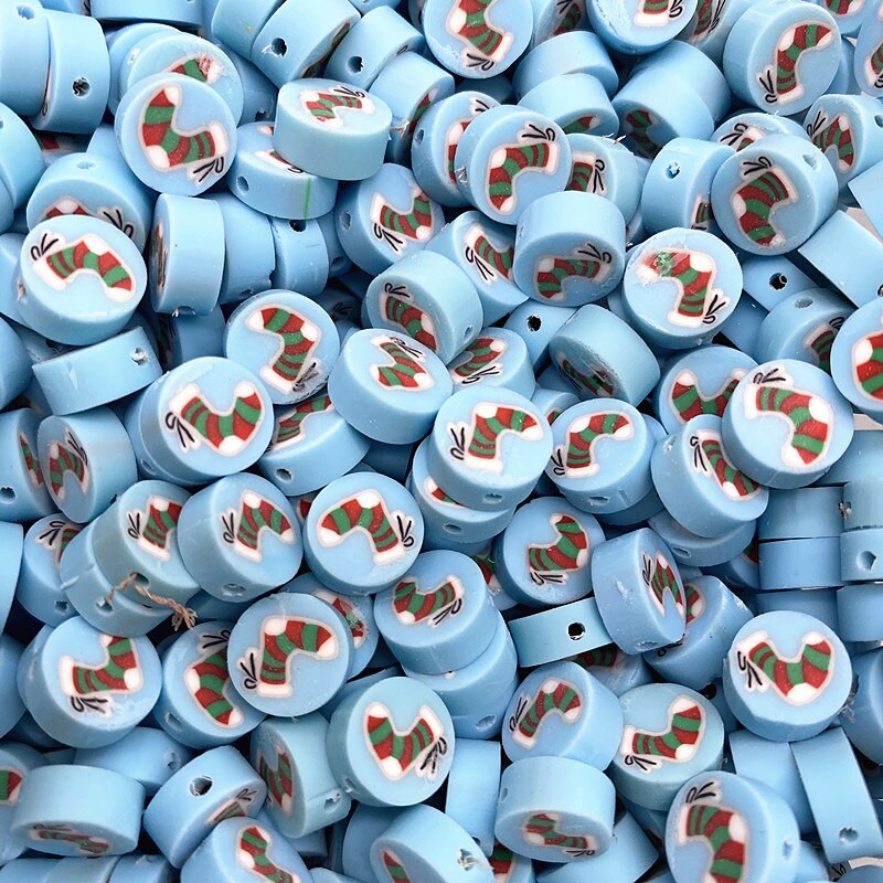 Uued 30 tk/partii 10 mm jõululumememme savist vahehelmed Polümeersavist helmed ehete valmistamiseks DIY käsitsi valmistatud tarvikud