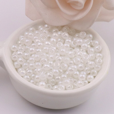 6/0 MGB sklenené korálky Japonsko 4mm jednotná imitácia nefritového skleneného semena pre DIY ručné remeselné remeslá výroba šperkov šijací materiál
