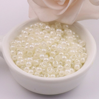 6/0 MGB sklenené korálky Japonsko 4mm jednotná imitácia nefritového skleneného semena pre DIY ručné remeselné remeslá výroba šperkov šijací materiál
